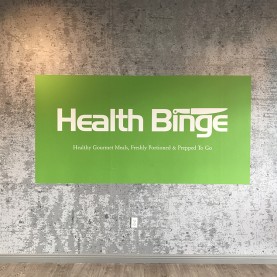 Walls360 custom wall-to-wall graphics for Health Binge #TryHealthBinge