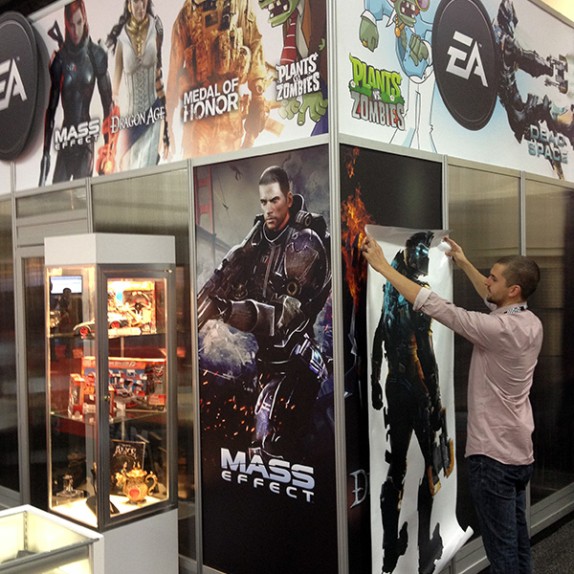 Custom wall graphics for EA at the Las Vegas Licensing Expo!
