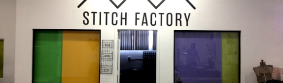 Custom Wall Graphics + Promotional Badges for Stitch Factory in Downtown Las Vegas!