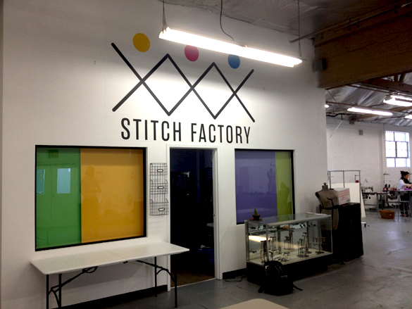Custom Wall Graphics + Promotional Badges for Stitch Factory in Las Vegas!
