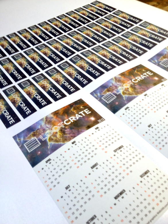 WALLS 360 Custom Promotional Calendars for Loot Crate!