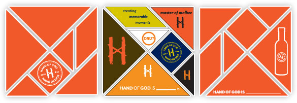 Custom Wall Graphics + On-Demand Promotional Products for Hand of God Wines at the MidAtlantic Wine + Food Festival!