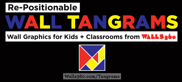 Wall Tangrams for Teachers: Family Art Night at Lamping Elementary, Las Vegas!