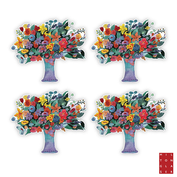 Milton Glaser Wall Flower Wall Graphics from Walls360