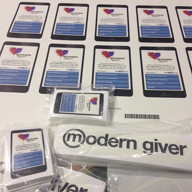 Custom Promotional Graphics for Modern Giver at the Life is Beautiful Festival!