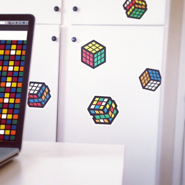 Walls360 Launches Rubik's Cube Re-Positionable Wall Graphics Collection!  