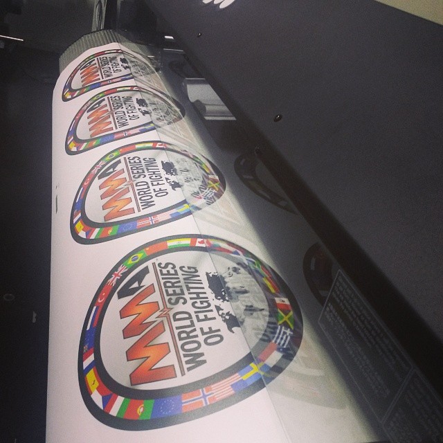 Custom Wall Graphics for the MMA World Series of Fighting #WSOF9 at the Hard Rock Hotel & Casino, Las Vegas