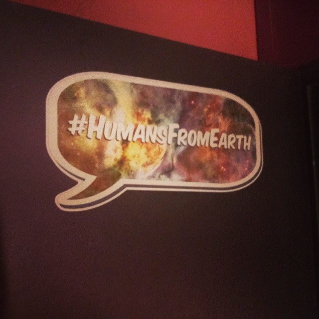 #HumansFromEarth at the Egyptian Theatre: Custom Walls360 Big Wall Graphics  