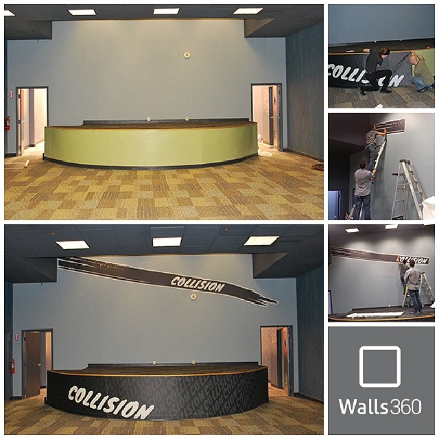 Custom Walls360 Wall Graphics for #CollisionConf Las Vegas!  