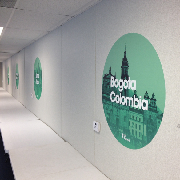 Custom Walls360 Wall-to-Wall Graphics for the UP Global #UpSummit in Las Vegas!  