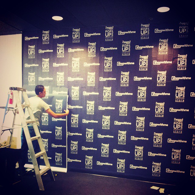 Custom Wall-to-Wall Graphics for the Zappos Pop-Up Store in Las Vegas