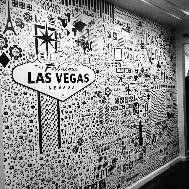 Custom #Begsonland Wall Graphics for the Walls360 #CES2015 Open House