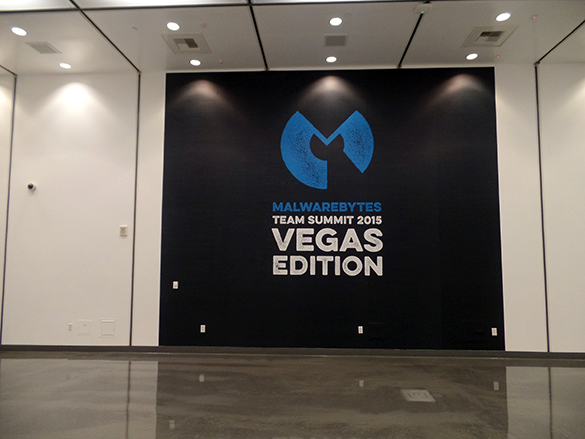 Custom Wall Graphics for Malwarebytes in Las Vegas