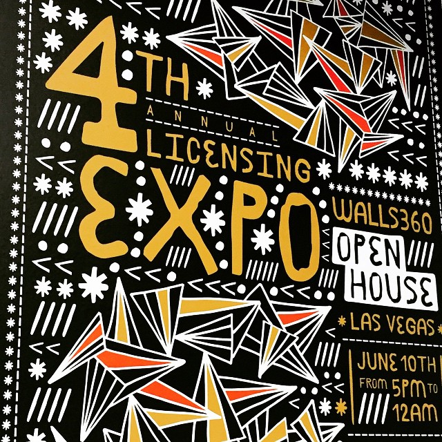 Custom Wall Graphics for Las Vegas Artists + Startups at the Walls360 #Licensing15 Open House