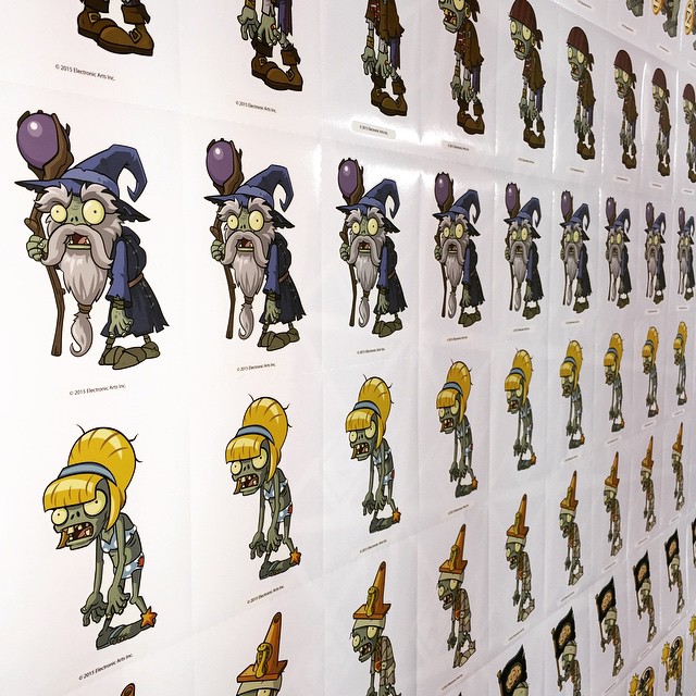 Plants vs. Zombies Wall Graphics for PopCap Games at the Licensing Expo in Las Vegas #Licensing15