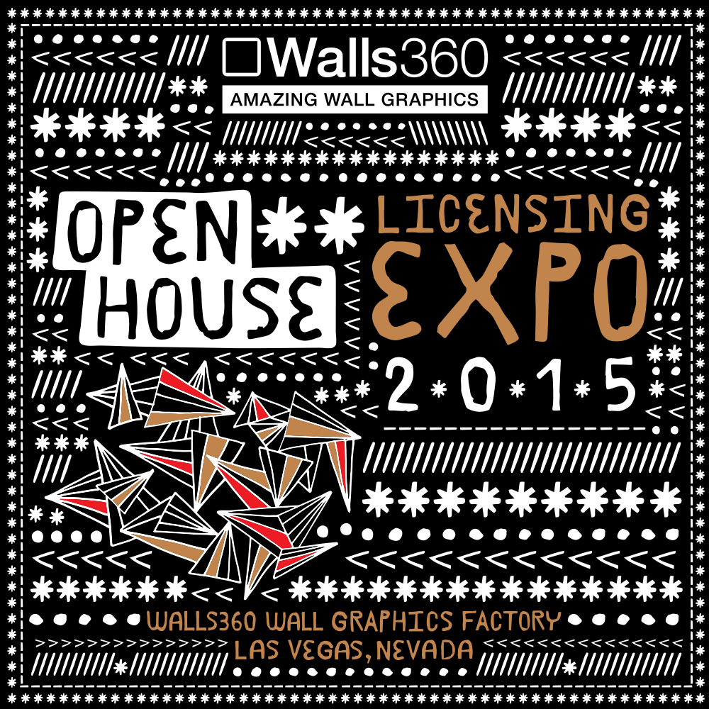  Custom Wall Graphics for Las Vegas Artists at the Walls360 #Licensing15 Open House
