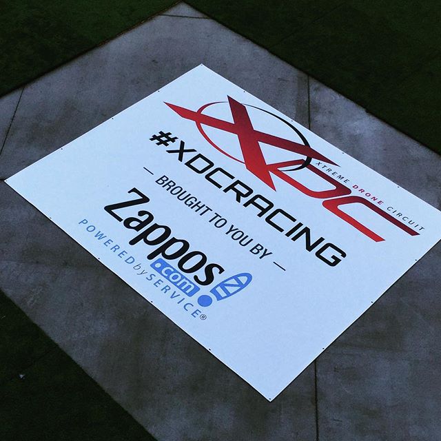 Walls360 custom wall graphics for XDC_TWO Xtreme Drone Circuit Racing in Downtown Las Vegas #XDCRacing
