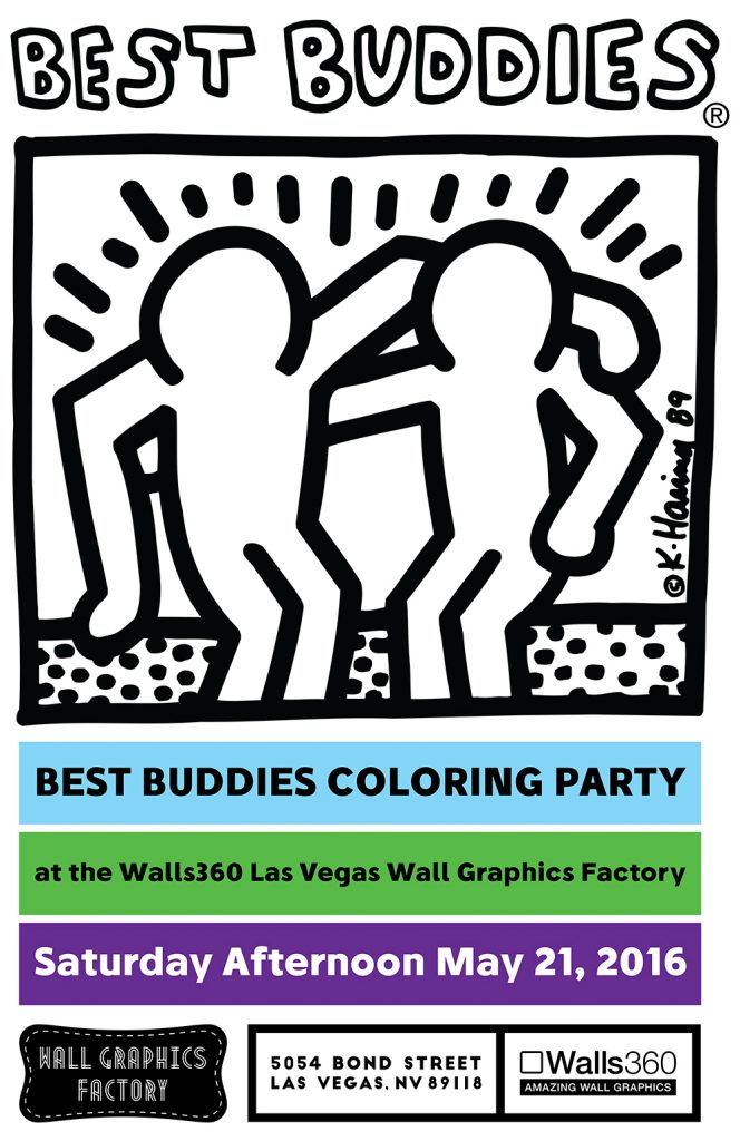  Best Buddies COLORING PARTY at the Walls360 Las Vegas Wall Graphics Factory: May 21, 2016