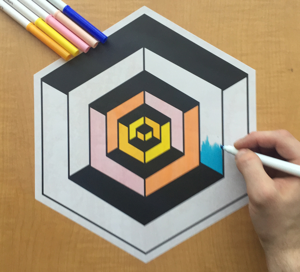  Caleb Gray Studio coloring wall graphics from Walls360 #ColoringParty