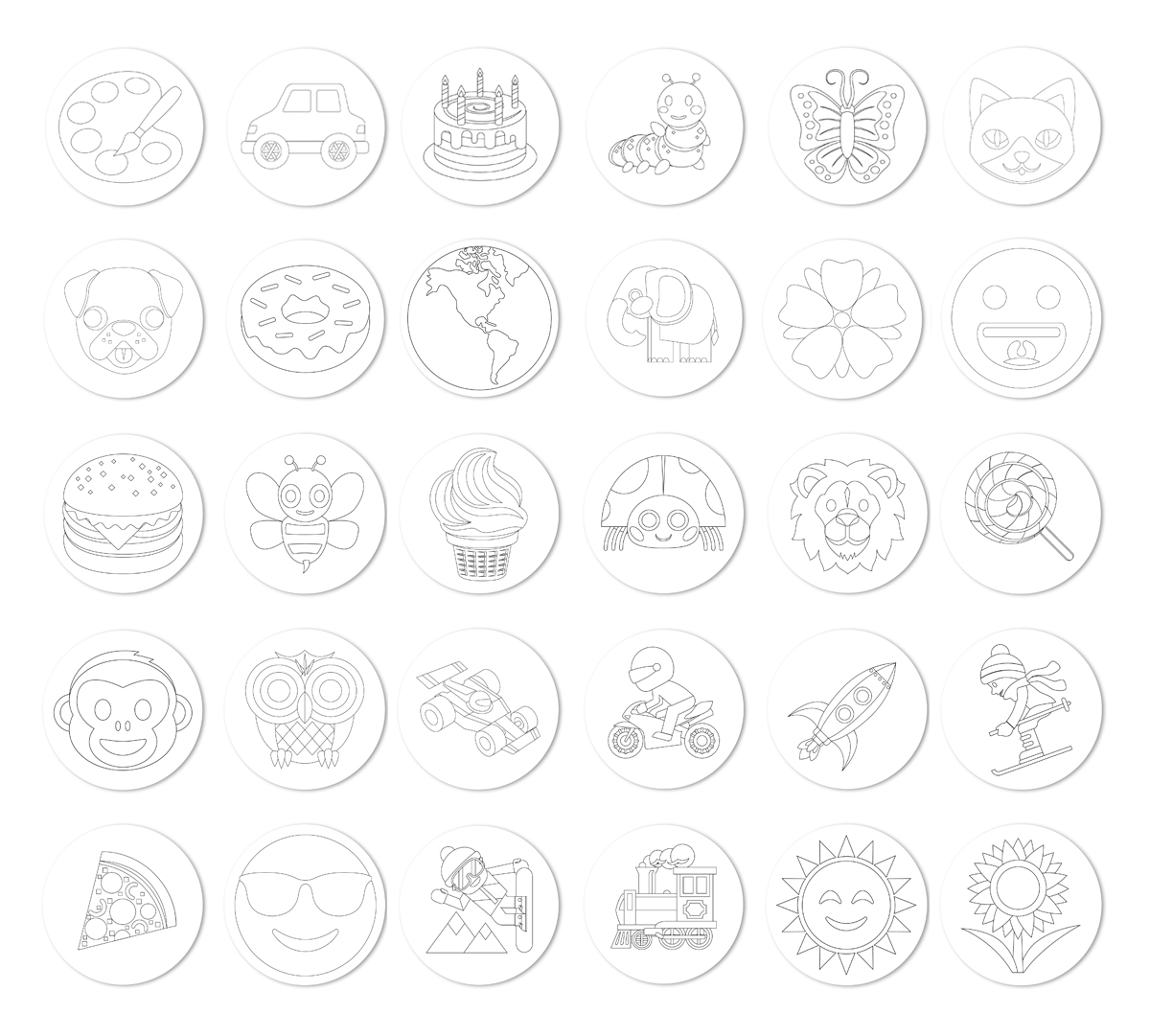 EmojiOne wall graphics from Walls360 + New COLORING Wall Emojis! #EmojiOne #Walls360
