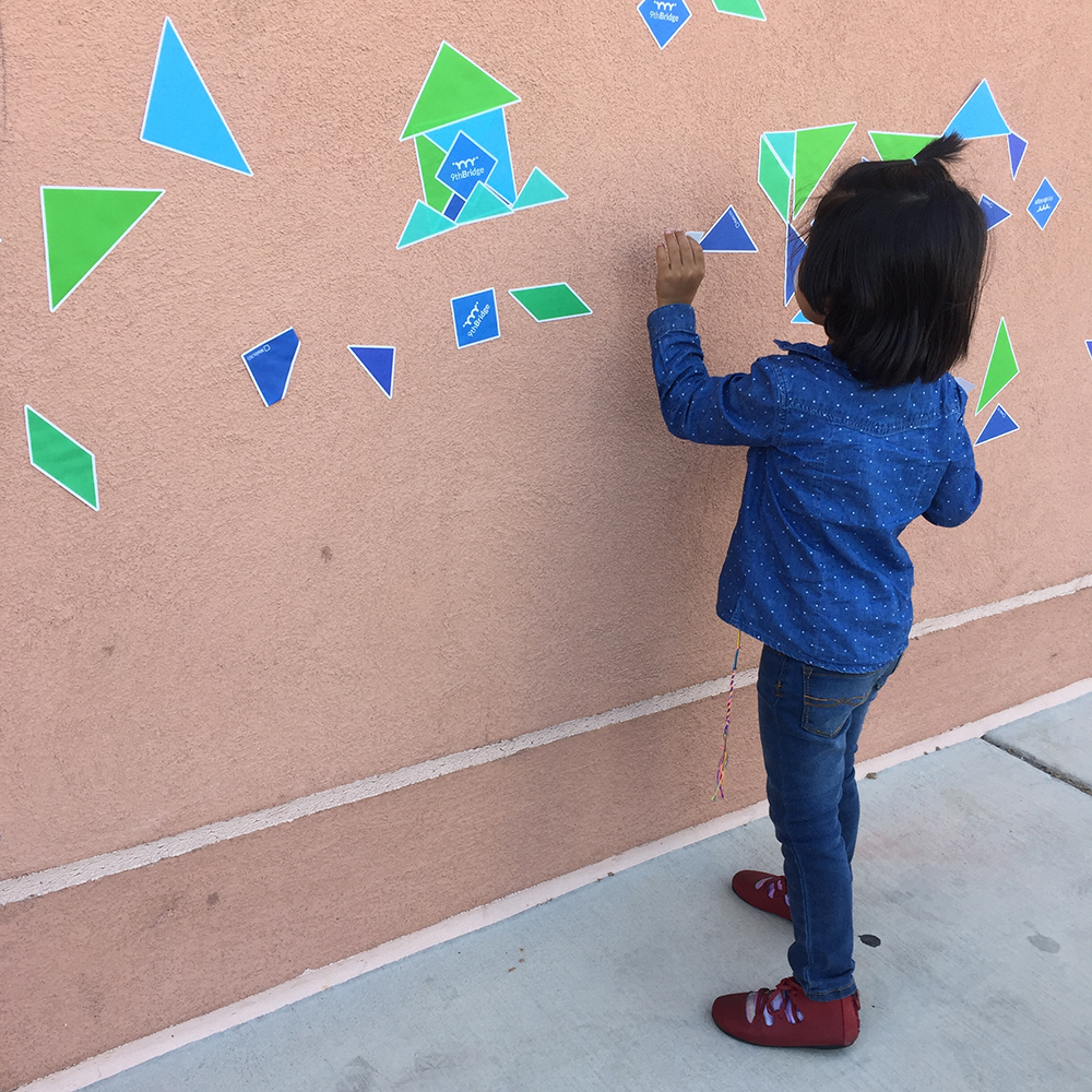 Walls360 custom wall graphics for the 9th Bridge School in Downtown Las Vegas #DowntownProject #KidzStreetFestival