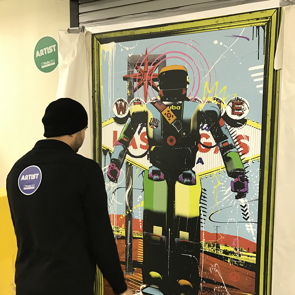 Walls360 custom wall graphics for ReadWrite at #CES2017 #RWConnect