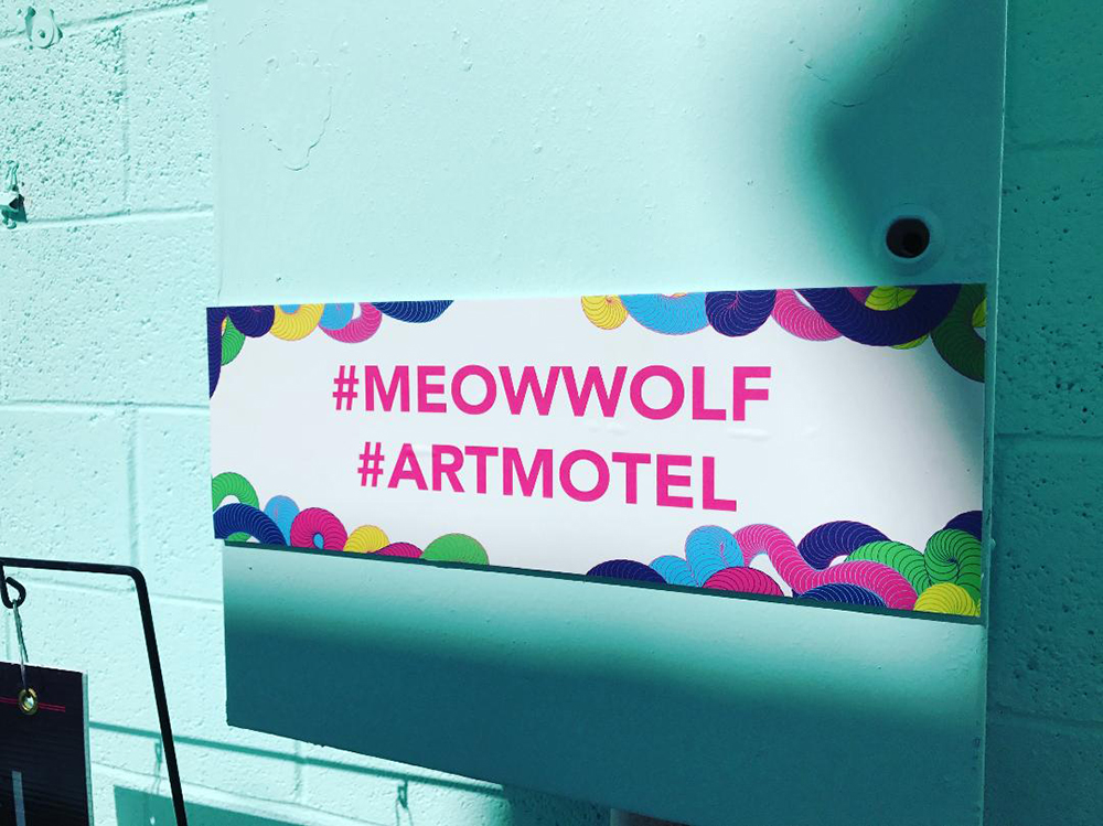 Walls360 custom wall graphics for Meow Wolf in Las Vegas #MeowWolf #ArtMotel